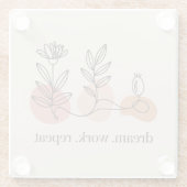 Dessous-de-verre En Verre Dream. Work. Repeat (Dos)