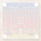 Dessous-de-verre En Verre Dreamland psychédélique (Dos)