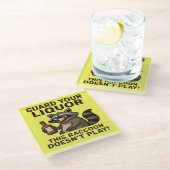 Dessous-de-verre En Verre Drunk Raccoon (Incliné)