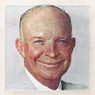 Dessous-de-verre En Verre Dwight David Eisenhower