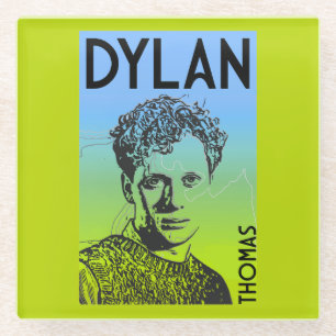 Dessous-de-verre En Verre Dylan Thomas Welsh Poet