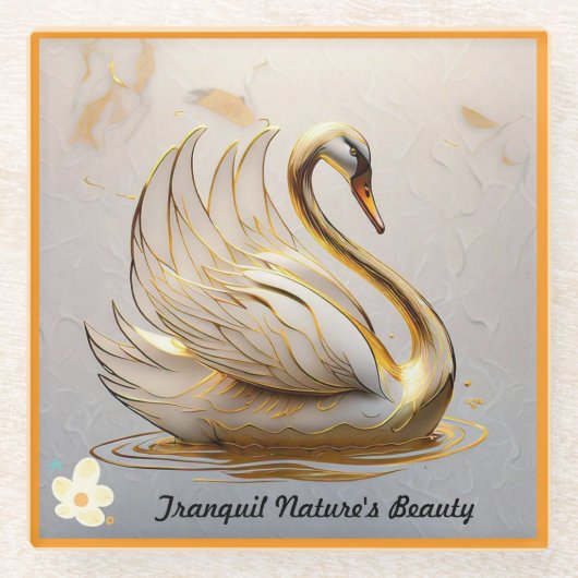 Dessous-de-verre En Verre "Eaux douces au contact" (Devant)