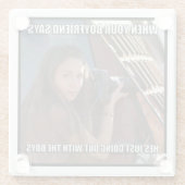 Dessous-de-verre En Verre Échantillon (Dos)