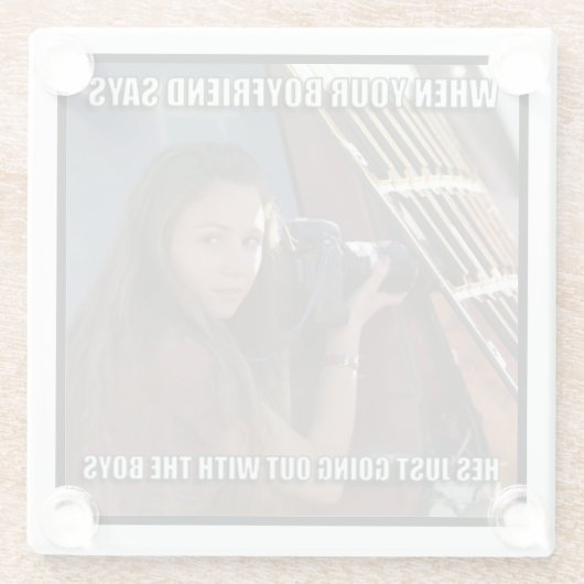 Dessous-de-verre En Verre Échantillon (Dos)