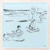 Dessous-de-verre En Verre Échoué (Devant)