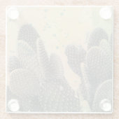 Dessous-de-verre En Verre Éclaboussure verte du cactus | de désert (Dos)