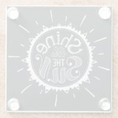 Dessous-de-verre En Verre Éclat comme The Sun (Dos)