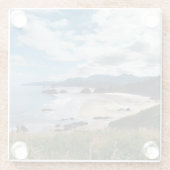 Dessous-de-verre En Verre Ecola State Beach, Oregon (Dos)