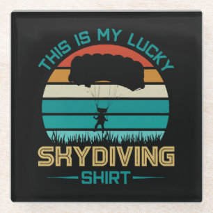 Dessous-de-verre En Verre École de parachutisme Portland