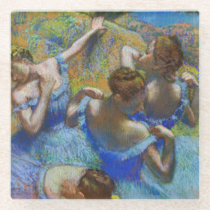 Dessous-de-verre En Verre Edgar Degas - Danseurs Bleus