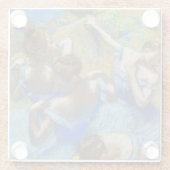 Dessous-de-verre En Verre Edgar Degas - Danseurs Bleus (Dos)