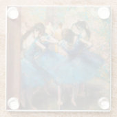 Dessous-de-verre En Verre Edgar Degas - Danseurs en bleu (Dos)