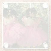 Dessous-de-verre En Verre Edgar Degas - Danseurs en rose (Dos)