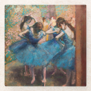 Dessous-de-verre En Verre Edgar Degas - Danseuses en bleu