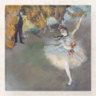 Dessous-de-verre En Verre Edgar Degas - L'Étoile / Danseuse sur scène