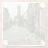 Dessous-de-verre En Verre Edimbourg, Écosse, paysage urbain (Dos)