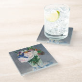 Dessous-de-verre En Verre Edouard Manet - Fleurs dans un Vase de Cristal (Incliné)