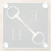 Dessous-de-verre En Verre Eggbutt Snaffle Bit Equestrimed (Dos)