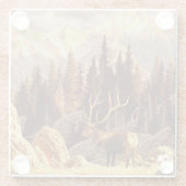 Dessous-de-verre En Verre Élans Taureau (Dos)