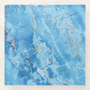 Dessous-de-verre En Verre Élégance du marbre : Surface texturée naturelle.