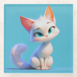 Dessous-de-verre En Verre Élégance Purr-fect