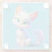 Dessous-de-verre En Verre Élégance Purr-fect (Dos)