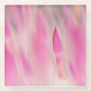 Dessous-de-verre En Verre Élégant Dessous de verre d'impression rose