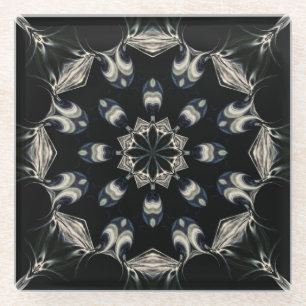 Dessous-de-verre En Verre Elégant Mandala