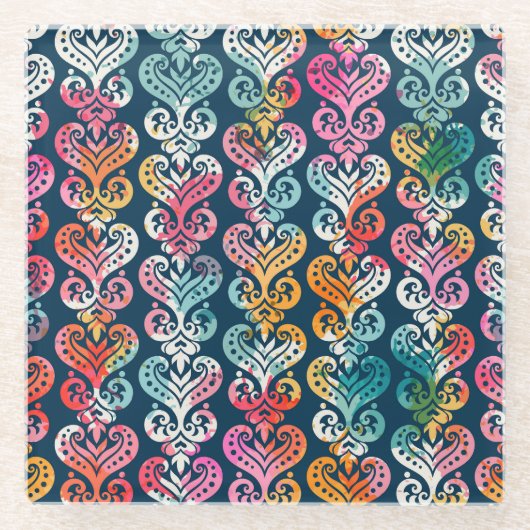 Dessous-de-verre En Verre Éléments décoratifs, design motif polyvalent. (Devant)