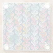 Dessous-de-verre En Verre Éléments décoratifs, design motif polyvalent. (Dos)