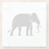 Dessous-de-verre En Verre Éléphant de Siamese (Dos)
