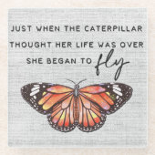 Dessous-de-verre En Verre Encouragement et devis inspirants (Devant)