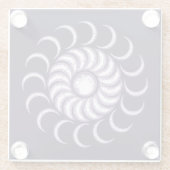 Dessous-de-verre En Verre Enfant de la lune violette (Dos)