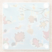 Dessous-de-verre En Verre Enfants de feuille (Dos)