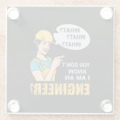 Dessous-de-verre En Verre Engineer I Am An Engineer (Dos)