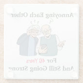 Dessous-de-verre En Verre Ennuyant (Dos)