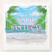 Dessous-de-verre En Verre Ensemble de Dessous de verre en verre Cabo (Devant)