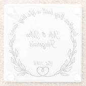 Dessous-de-verre En Verre Ensemble, ils ont construit une vie qu'ils ont aim (Dos)