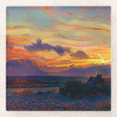 DESSOUS-DE-VERRE EN VERRE ENSOLEIL (Devant)