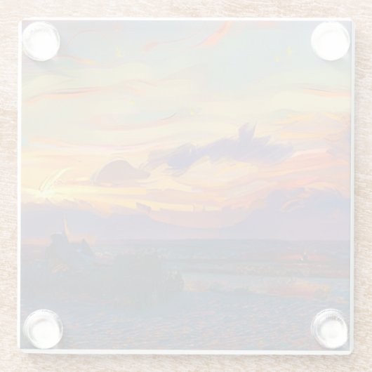 DESSOUS-DE-VERRE EN VERRE ENSOLEIL (Dos)