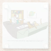 Dessous-de-verre En Verre Entretien de chat (Dos)