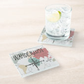 Dessous-de-verre En Verre Envie de voyager (Incliné)