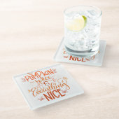 Dessous-de-verre En Verre Épice citrouille & Tout Nice (Incliné)