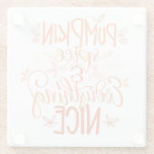 Dessous-de-verre En Verre Épice citrouille & Tout Nice (Dos)