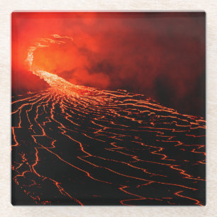 Dessous-de-verre En Verre éruption volcanique