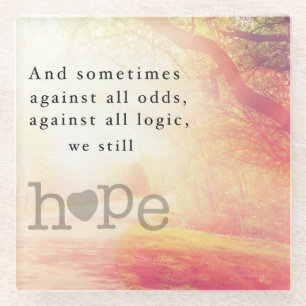 Dessous-de-verre En Verre Espoir