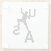 DESSOUS-DE-VERRE EN VERRE ÉTATS-UNIS (Dos)