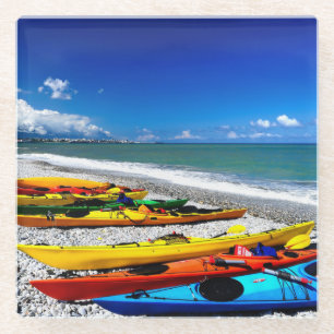 Dessous-de-verre En Verre Été Kayaking