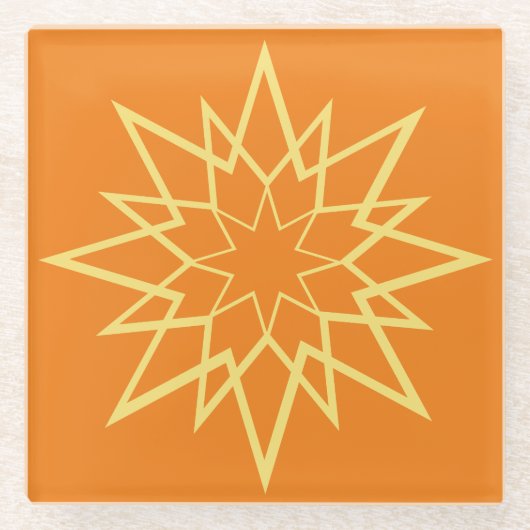 Dessous-de-verre En Verre Étoiles scintillantes (Devant)