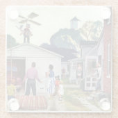 Dessous-de-verre En Verre Étude pour voler (Dos)